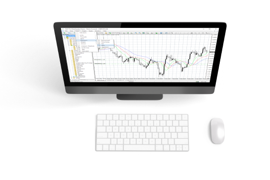 Online trading and charts on MT4 on macbook