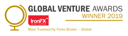 Logo for Global Venture Awards Winner 2019 by IronFX.