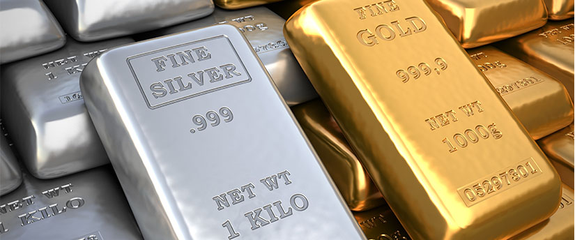 some metal bars depicting how to trade CFDs on gold silver