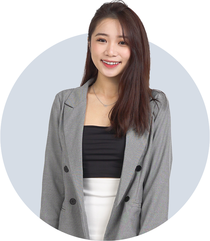 Kaylene Lee Senior Market Analyst smiling in a grey suit