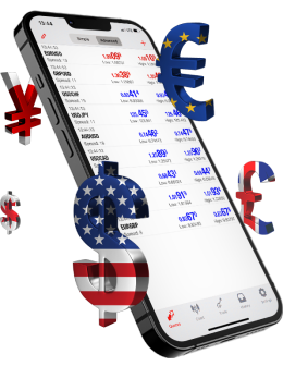 Forex trading app for iPhone: Accessible mobile platform for trading forex currencies on your iPhone.