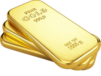 Gold bars stacked on top of each other, shining brightly.