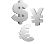 Currency symbol a powerful image representing global markets, forex trading