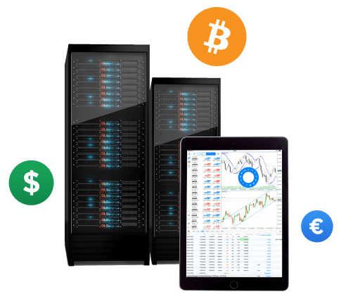 Bitcoin trading platform with automation, trades, and servers.