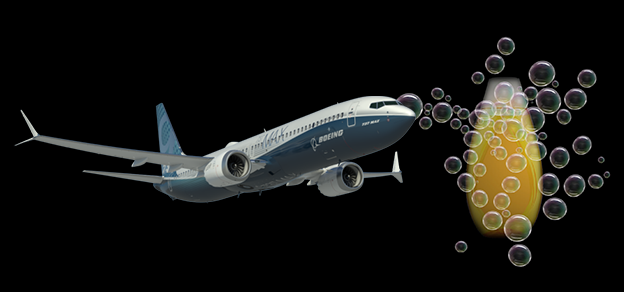 Boeing, a prominent aerospace company, reporting earnings, disclosing its financial performance and impact on the aviation industry.