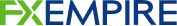 Logo of FX empire on green background