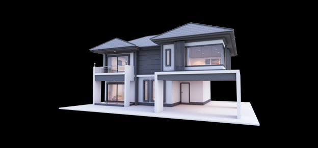 A house symbolizing Airbnb, accompanied by earnings reports, highlights the financial success and impact of this global accommodation platform.