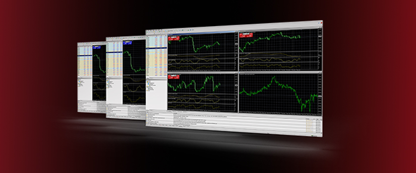 Numerous screens with forex data signify the role of Expert Advisors, automating trading strategies and analysis for traders.