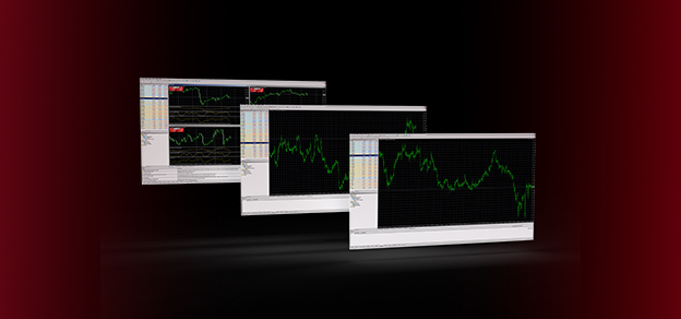 Multiple screens showcasing forex data illustrate the use and effectiveness of Expert Advisors in automating trading strategies.