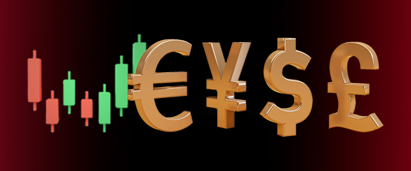 Gold currency symbols with stock chart in background, representing a financial plan.