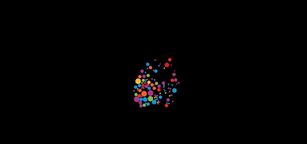 A creative fusion of spheres symbolizing the iconic Apple logo.