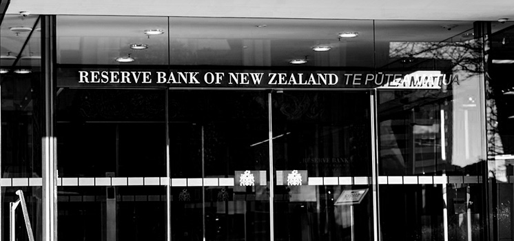 At the entrance of the New Zealand bank, a portal to financial security and prosperity, citizens find assurance and support.