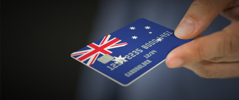 A credit card featuring the Australian flag, exemplifying the financial services offered by the Bank of Australia.