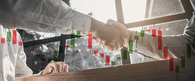 A handshake symbolizing a partnership with the best forex broker.