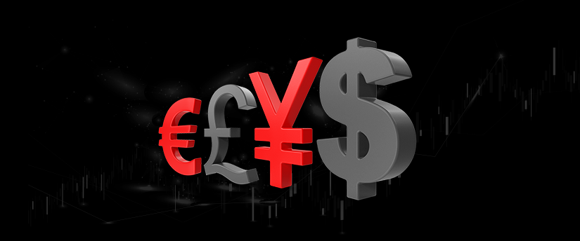 Four major currencies: dollar, yen, pound, and euro, essential in the world of currency pairs trading.