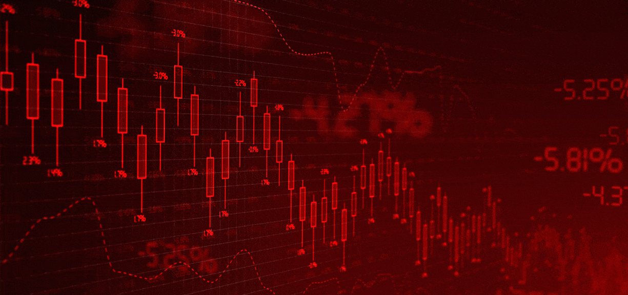 Candlesticks accompanied by numerical data, portraying the analytical aspect of forex trading.