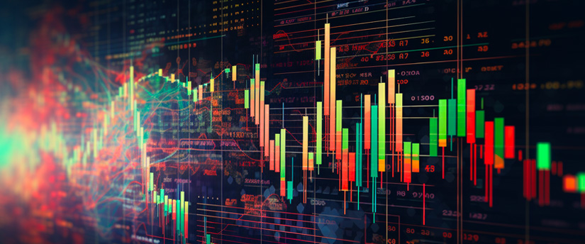 A board displaying forex data and forex spread information, providing insights for traders.