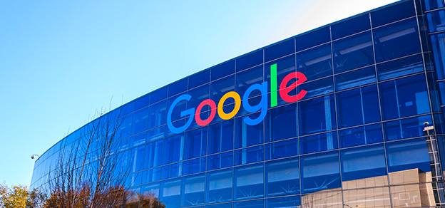 Google's iconic sign stands tall on a modern building, symbolizing innovation, technology, and the global impact of the tech giant.
