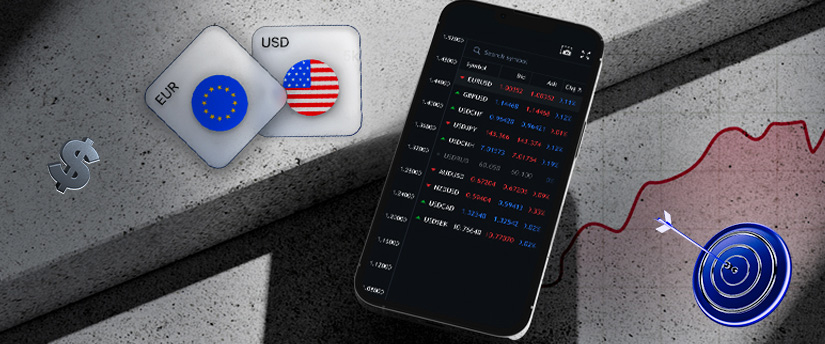 A mobile device displaying real-time Forex data, your gateway to the IronFX Academy for comprehensive trading knowledge