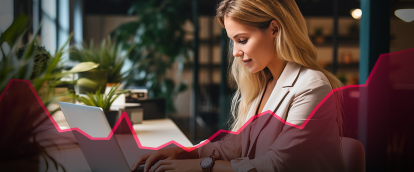 A trader, positioned with a laptop, actively participating in the dynamic arena of CFD trading in financial markets.