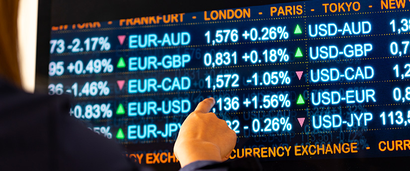 A table displaying numerical values, symbolizing the calculation and understanding of the spread in trading.