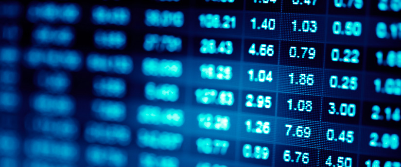 A table filled with numerical data, illustrating the concept of the spread in trading.