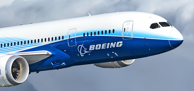 An impressive Boeing airplane, a symbol of pioneering technology and global reach, soars through the endless sky with unmatched grace.