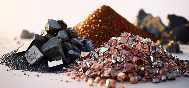 A depiction of precious metals, symbolizing the diverse resource portfolio managed by Anglo American plc.