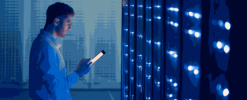 State-of-the-art Oracle data center, a secure hub for managing and processing critical information. 