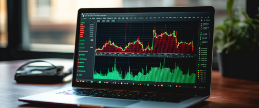 Illustration of forex trading platform, depicting the process of making money through forex trading.