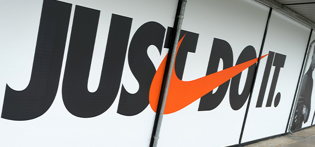 Nike's new store in a modern, spacious retail space showcasing the latest Nike products and innovative designs.