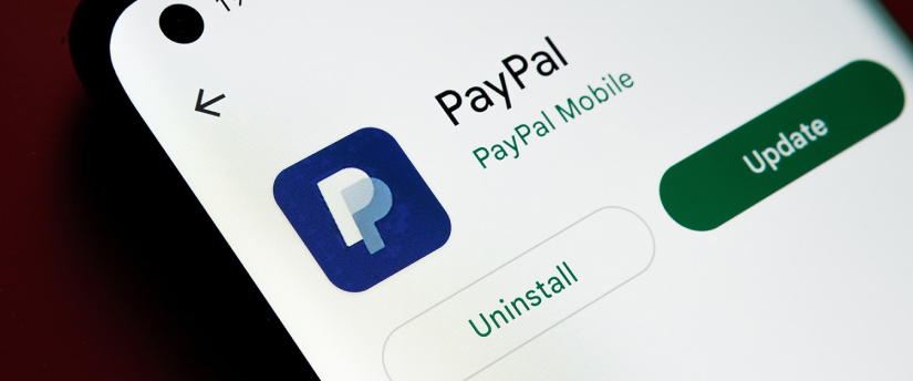 PayPal app on a smartphone: Conveniently manage your finances on the go with the PayPal app.