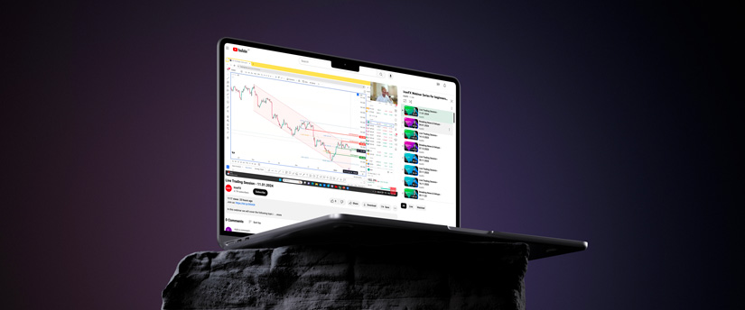 A laptop on a rock, perfect for easy forex trading. Learn the ropes and start trading effortlessly with this portable device.