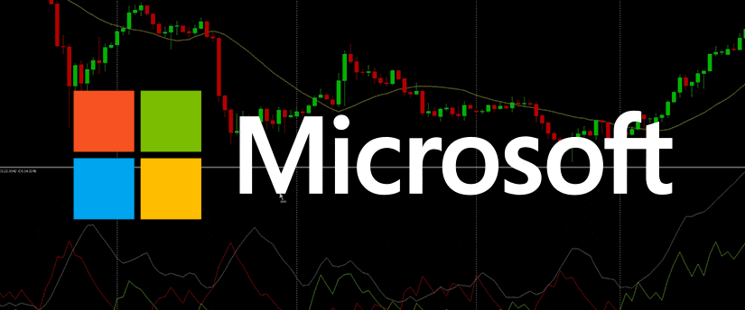 Microsoft stock price prediction: A graph showing the historical and projected performance of Microsoft stocks.