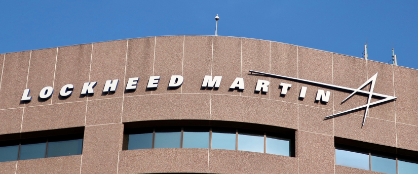 Lockheed Martin Building Sign: Emblem of Innovation and Excellence in Aerospace and Defense.
