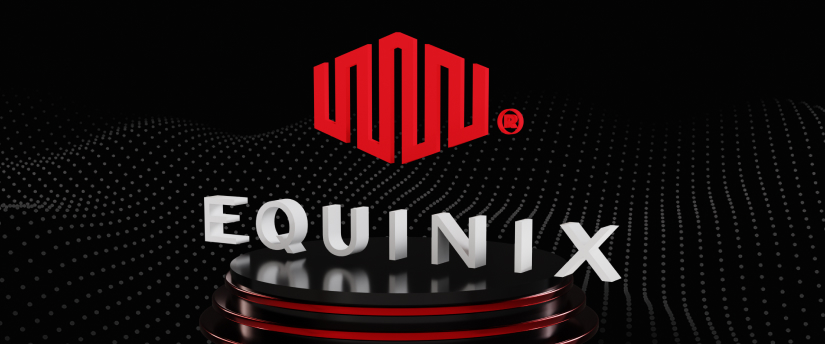 Equinix Logo on Black: A Symbol of Connectivity and Digital Infrastructure.
