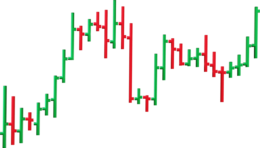 Forex trading indicator displayed on a digital chart, showing trends and signals for currency trading decisions.