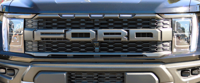 Ford Sign on Car: Symbol of Quality and Innovation in Automotive Design.
