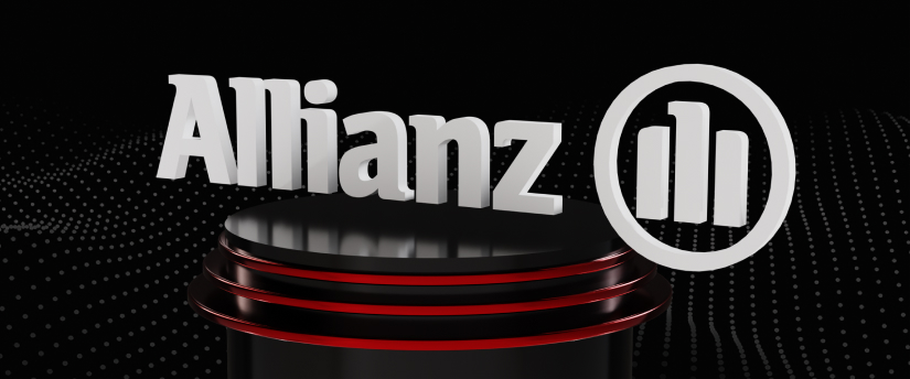Allianz Logo on Black Background: Symbol of Global Insurance Excellence.