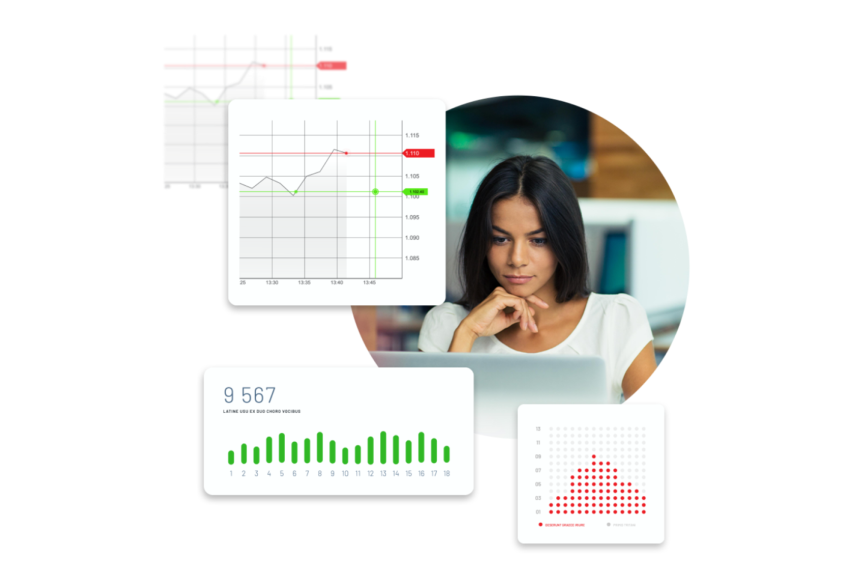 gráficos de trading de petróleo en macbook