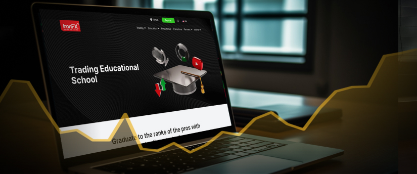 A professional trading school website showcasing educational resources and tools for aspiring traders and investors.