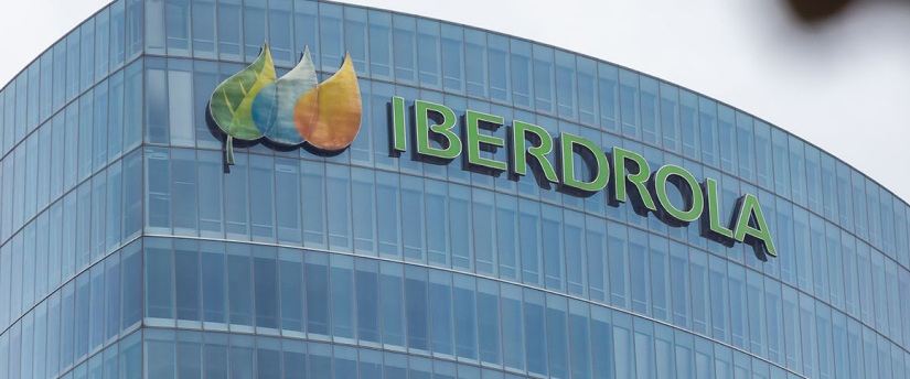 A view of iberena's logo on the company's headquarters in Madrid, Spain, taken on January 30, 2019.