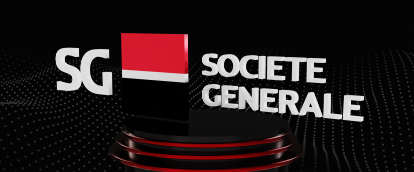 Société Générale logo, illustrating the brand's presence in the financial industry and its commitment to banking services