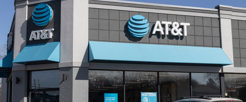 AT&T stock building showcasing advanced mobile and broadband solutions, symbolizing innovation and connectivity leadership