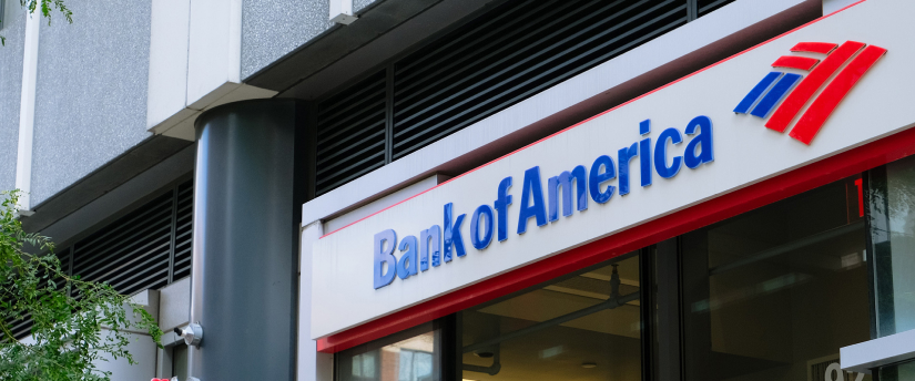 Visual representation of Bank of America, highlighting its status as the largest bank in the United States with great stock perfomance.