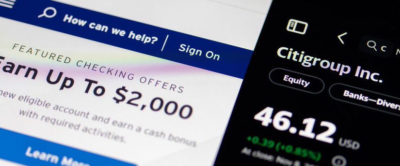 An informative graphic detailing methods to generate revenue using Citigroup's banking and investment solutions.