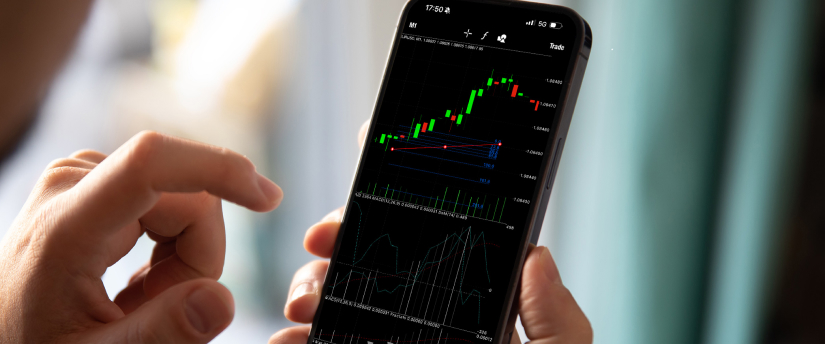 A graphic illustrating steps to earn money through forex trading, featuring charts, currency symbols, and trading tips.